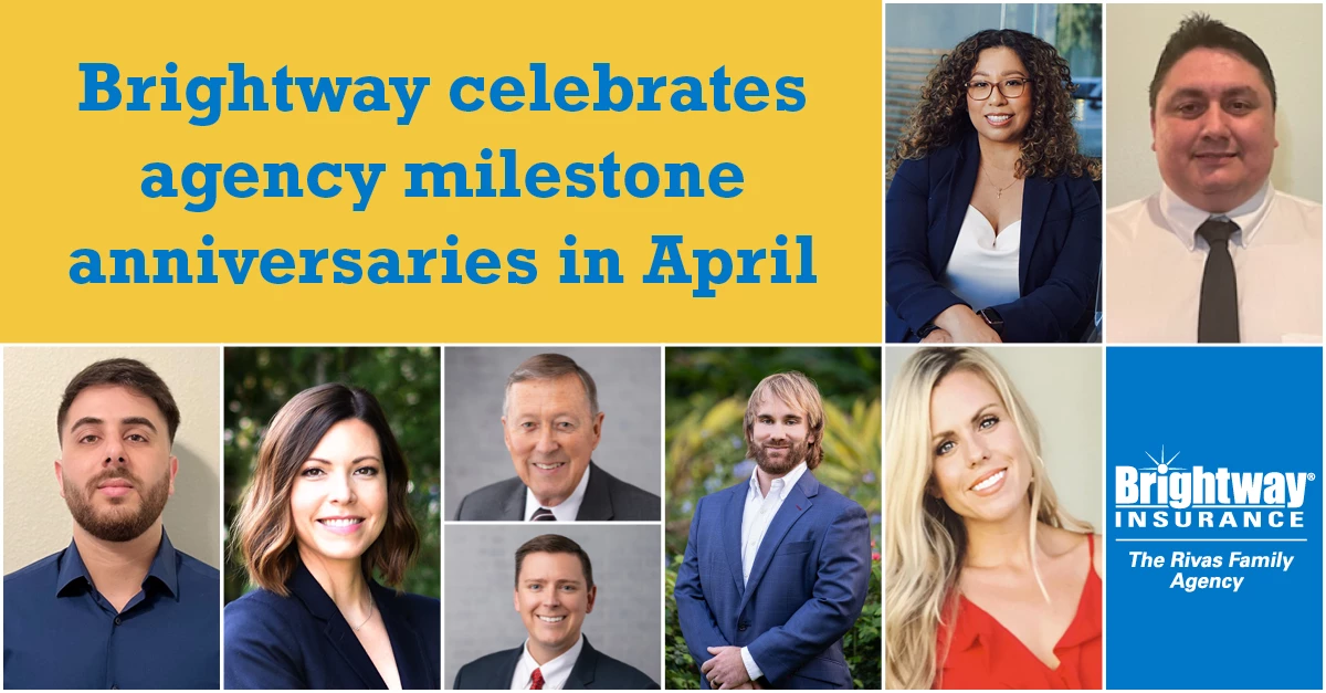 Brightway celebrates agency milestone anniversaries this April